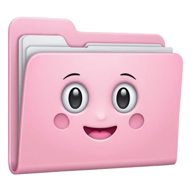 pastel pink empty folder aesthetic sticker