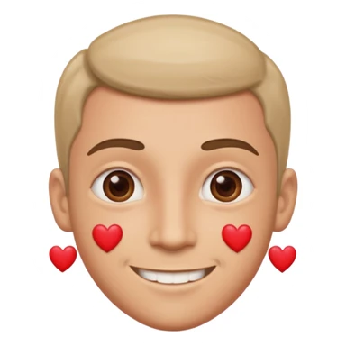 Ninja ojos de corazónes hombre sticker