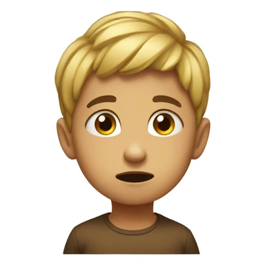 child is worrying sticker