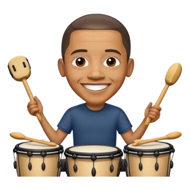 Obama drummer sticker