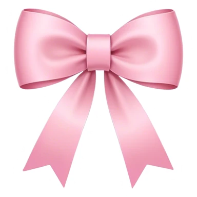 Super ultra-thin and stretched ribbon bow, as narrow as possible, single loop, no extra loops, no fluffy or rounded shapes, only one long and sleek ribbon, delicate, minimalist, NO DOUBLE LOOPS, NO THICKNESS, ONLY A SINGLE SLIM LINE pink sticker