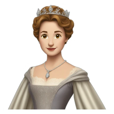 La reine Elizabeth avec le choipeau d'Harry Potter sticker