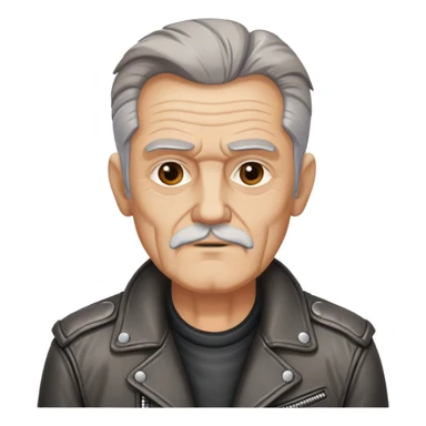 old motorcycle biker guy sticker