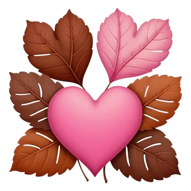 pink and brown autumn winter love  sticker