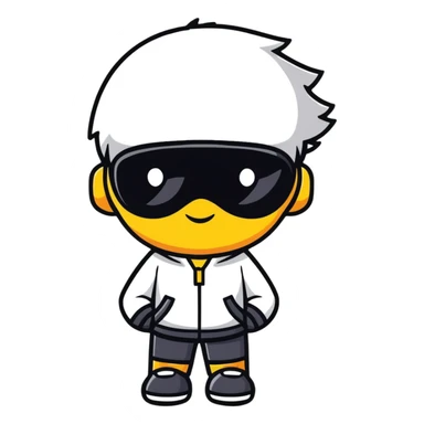 cool boy character for profile picture sticker