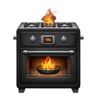 burnt oven sticker