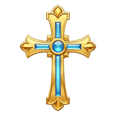 Eastern Orthodox cross. Transparent bakgrund. sticker