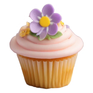 Vintage Valentine's Day cupcake sticker