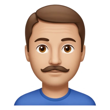 Terry Coldwell of East 17 with brown hair and thin mustache sticker