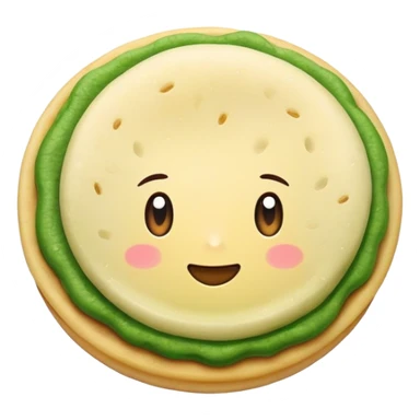 Arepa solo de color verde  sticker