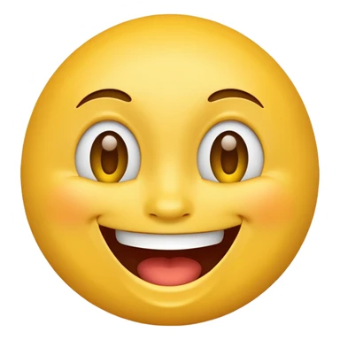 laughing face emoji, joyful expression sticker