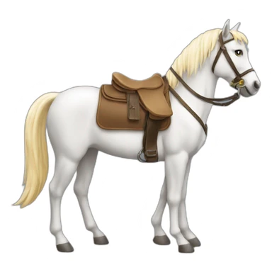 Chat sur un cheval sticker