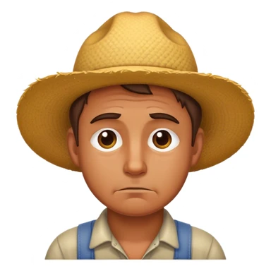 Agriculteur triste sticker