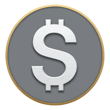 the $ dollar sign should be white inside a grey circle sticker