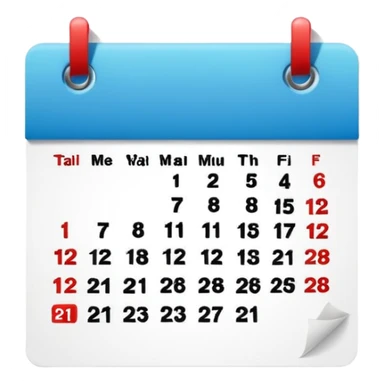 calendar of the day sticker
