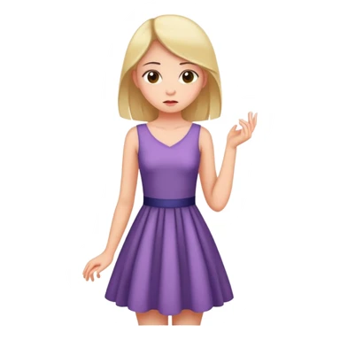 A girl comes up with the idea of a dress sticker