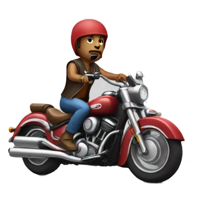 An indian man driving bullet bike sticker