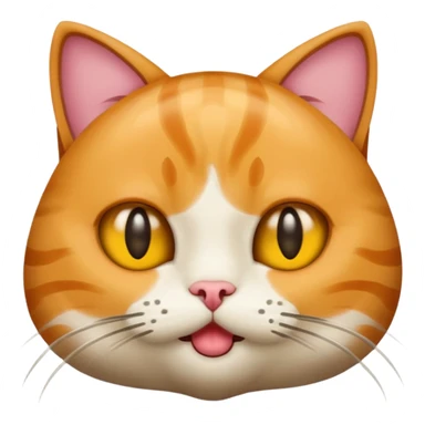 a cat that says huh sticker