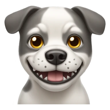 dog with shark body sticker