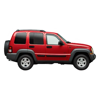 SUV, red 2002 Jeep Liberty Sport, side view sticker