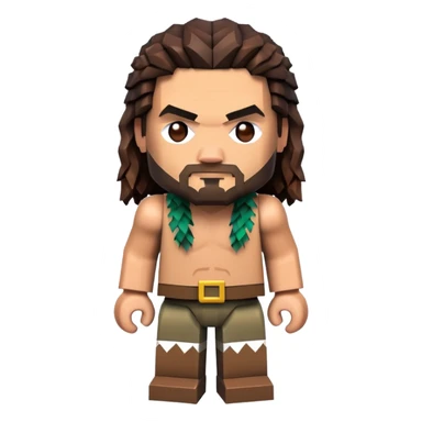 Jason Momoa as a Minecraft character sticker