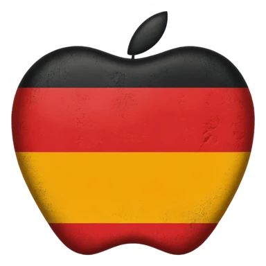 German empire flag in apple style sticker