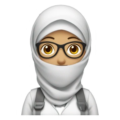Civil engineer woman with hijab sticker