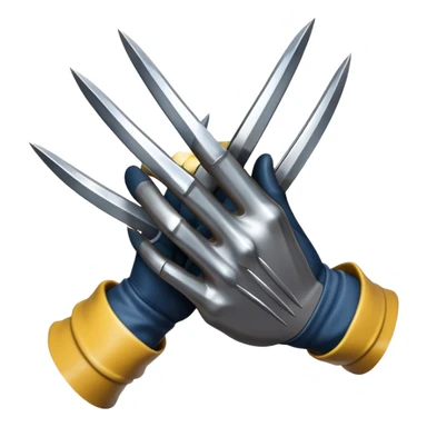 wolverine claw hands sticker