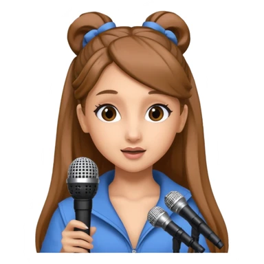 ariana grande with microphone sticker