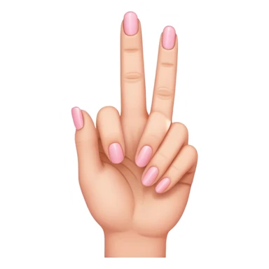 One single hand all four fingers up, except the pinky facing down, regular hand emoji just with the instructions I told you  sticker