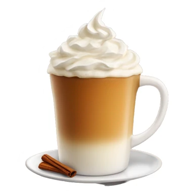 pumpkin spice latte with whipped cream on top sticker