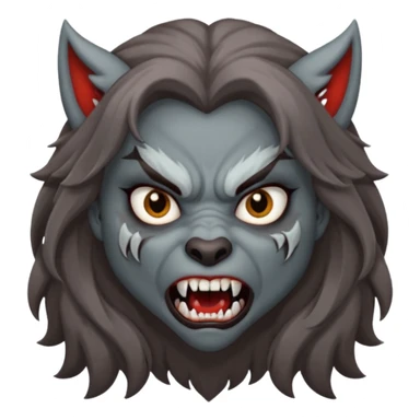 girl werewolf sticker