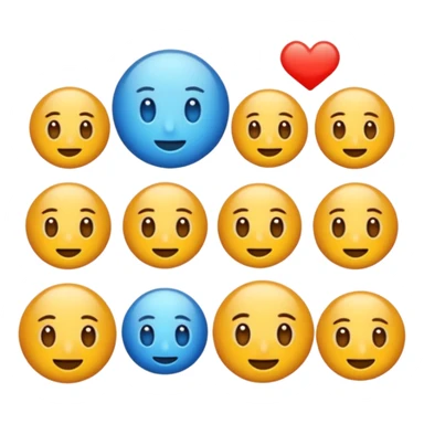 Sus işareti yapan yüz mavi sticker