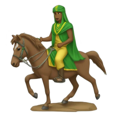 Mauritanien sur un chameaux  sticker