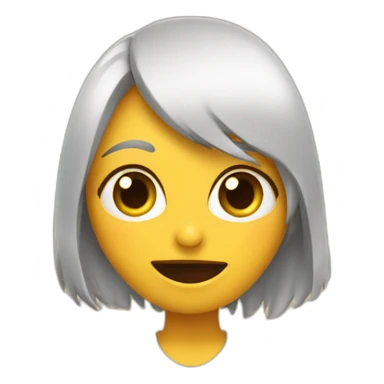 Chica con la lengua afuera y ojos mirando arriba sticker