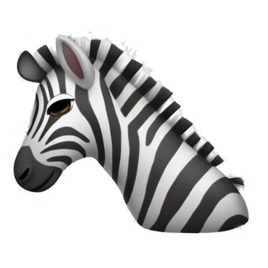 cute sleeping zebra with "z z z" sticker