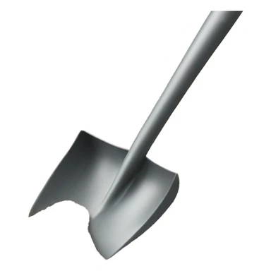 a shovel digging in sand sticker