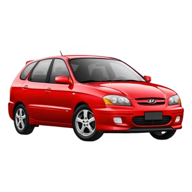 Red 2004 Hyundai Elantra GT sticker