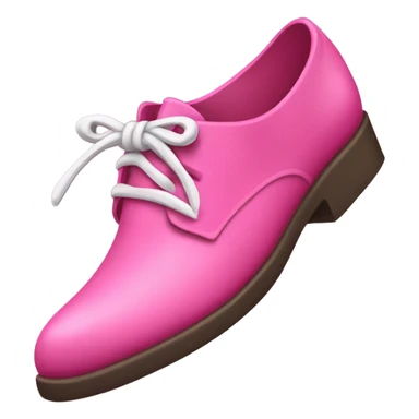 Un zapato con un lazo rosa encima  sticker