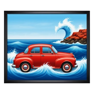 La mar en coche sticker