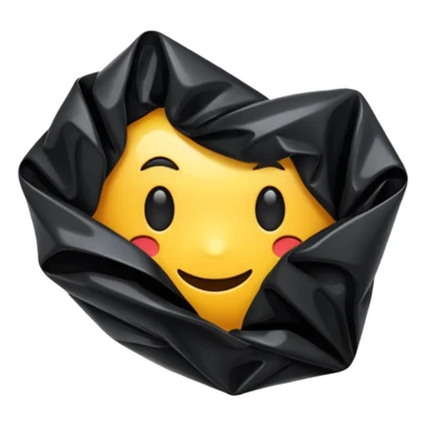 Black pollythene sticker