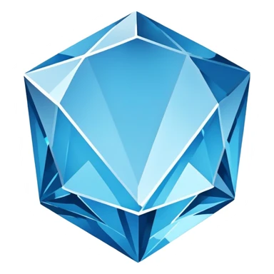 blue broken diamond sticker