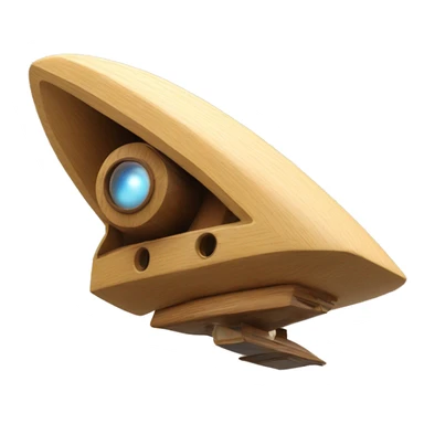 Flying Starship spacecraft bird’s house wooden  sticker