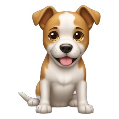 Chat sur un chien sticker