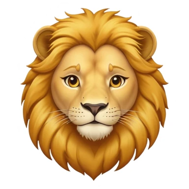 confident female lion head and shoulders sticker