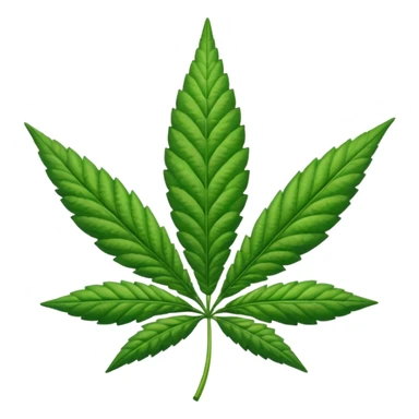 Emoji de una Hoja de marihuana  sticker