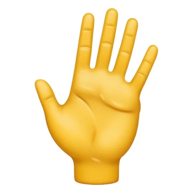 Butt emoji with hand imprint sticker