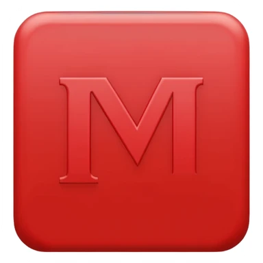 red square typed in it (NMU) sticker