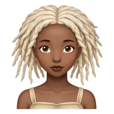 Black woman with soft locs and a fairy aesthetic  sticker