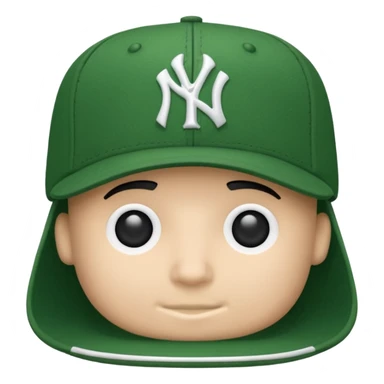 new york Yankee green cap sticker